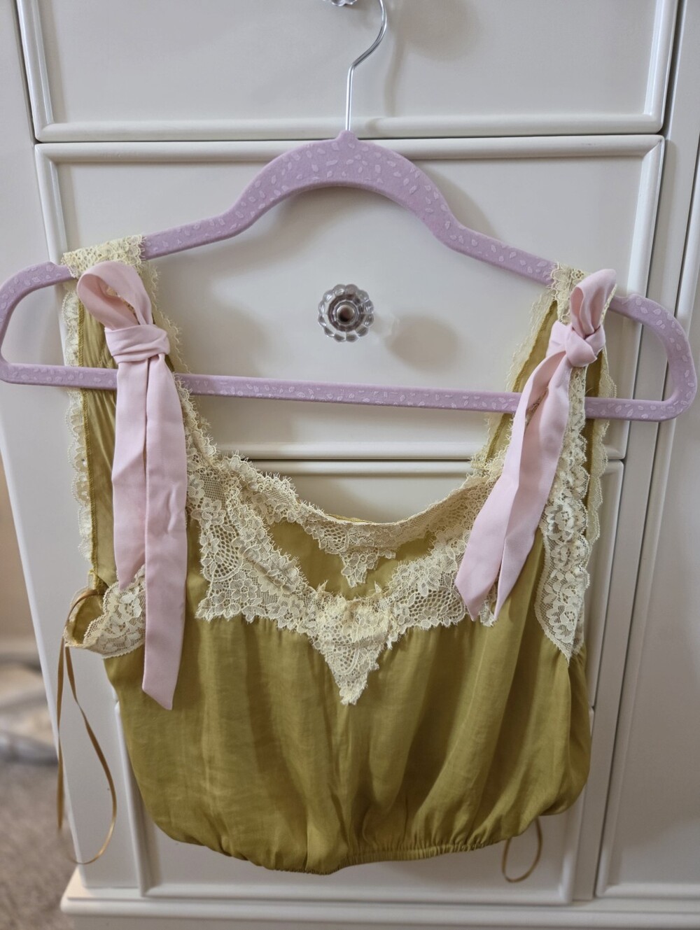 Free People Lace-Trim Brami with Bow Accents